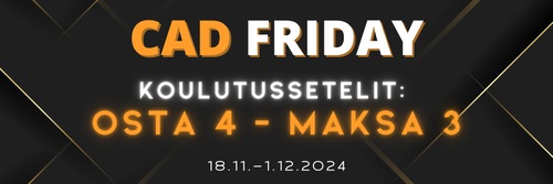 Koulutussetelit CAD Friday -hintaan: osta 4 – maksa 3