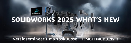 SOLIDWORKS 2025 WHAT’S NEW: Tervetuloa versioseminaareihimme marraskuussa!